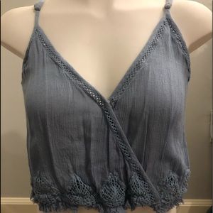 Blue Crop Top